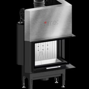 Șemineu Hitze HST59X43.RG 12,2 kW Sticlă laterală dreapta - Ghilotină